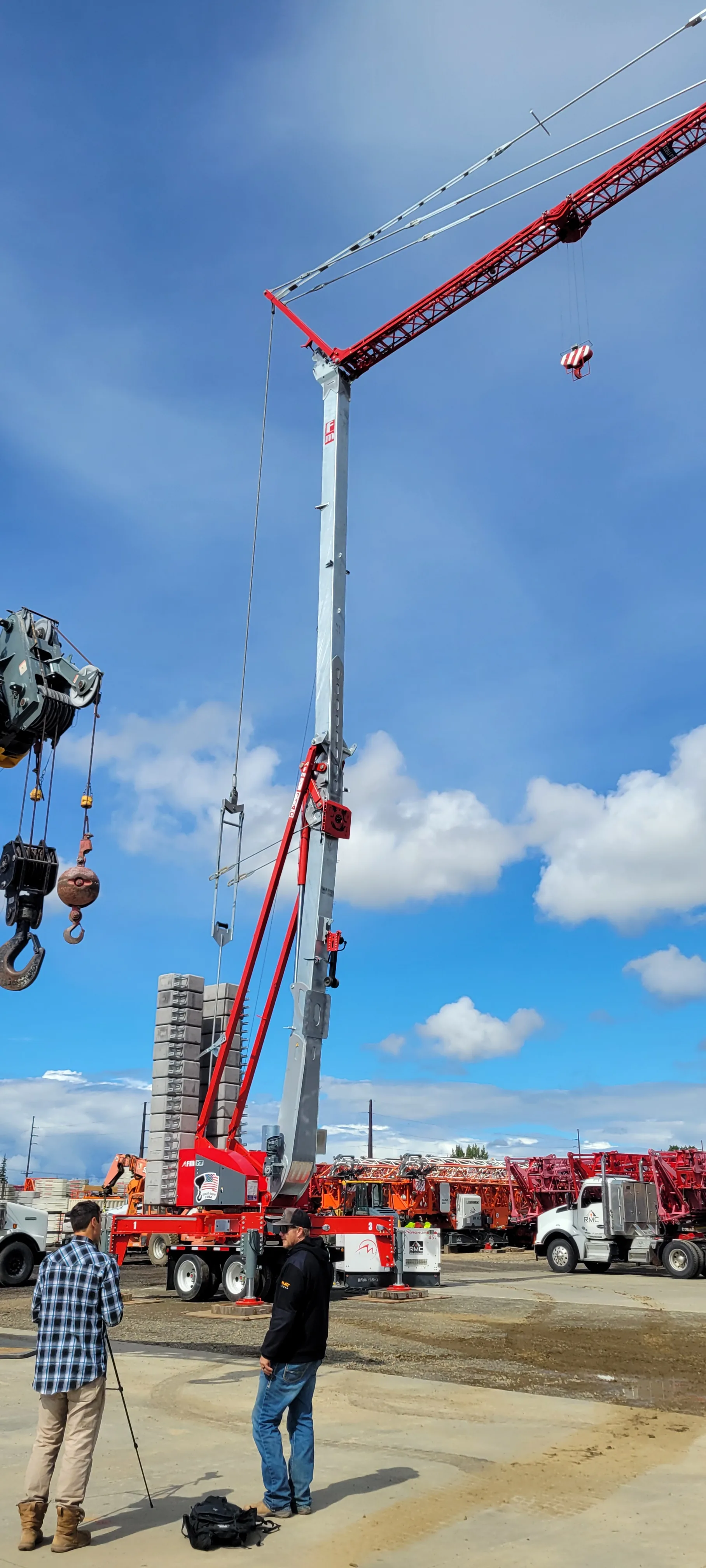Grue 1140 RBI-US équipée du calage hydraulique homologué 80 km/h
